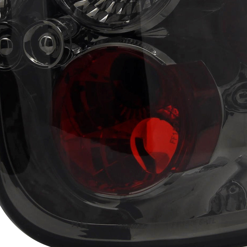 1997-2004 Ford F-150 Flareside Tail Lights (Chrome Housing/Smoked Lens)