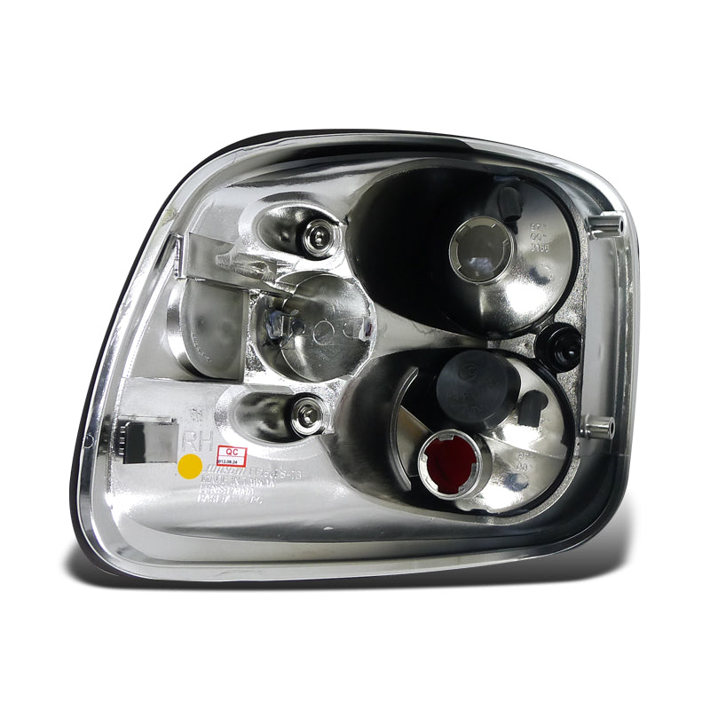 1997-2004 Ford F-150 Flareside Tail Lights (Matte Black Housing/Clear Lens)