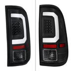 2008-2016 Ford F-250 / F-350 / F-450 / F-550 Super Duty LED C-Bar Tail Lights (Black Housing / Clear Lens)