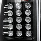 2008-2016 Ford F-250/F-350/F-450/F-550 Super Duty LED Tail Lights (Matte Black Housing/Clear Lens)
