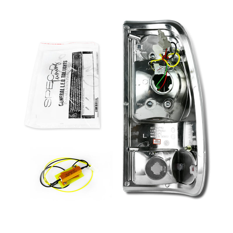 2008-2016 Ford F-250/F-350/F-450/F-550 Super Duty LED Tail Lights (Matte Black Housing/Clear Lens)