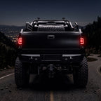 2008-2016 Ford F-250 / F-350 / F-450 / F-550 Super Duty LED C-Bar Tail Lights (Black Housing / Smoked Lens)