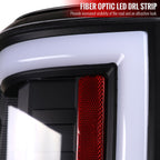 2017-2019 Ford F-250/F-350/F-450/F-550 White LED Bar Tail Lights (Matte Black Housing/Clear Lens)