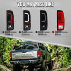 1999-2007 Ford F-250 / F-350 / F-450 / F-550 Super Duty LED C-Bar Tail Lights (Black Housing / Clear Lens)