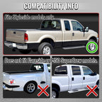 1999-2007 Ford F-250 / F-350 / F-450 / F-550 Super Duty Red LED C-Bar Tail Lights (Black Housing / Clear Lens)