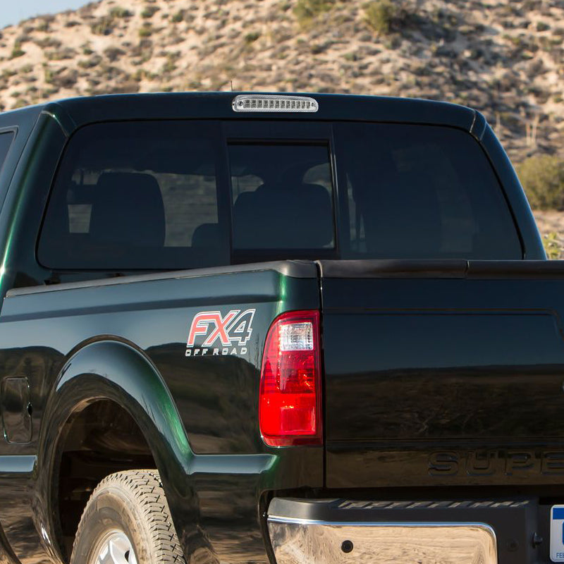 1993-2016 Ford F-250/F-350/F-450/F-550/Ranger Mazda B Series Pickup LED 3rd Brake Tail Light - CY (Chrome Housing/Clear Lens)