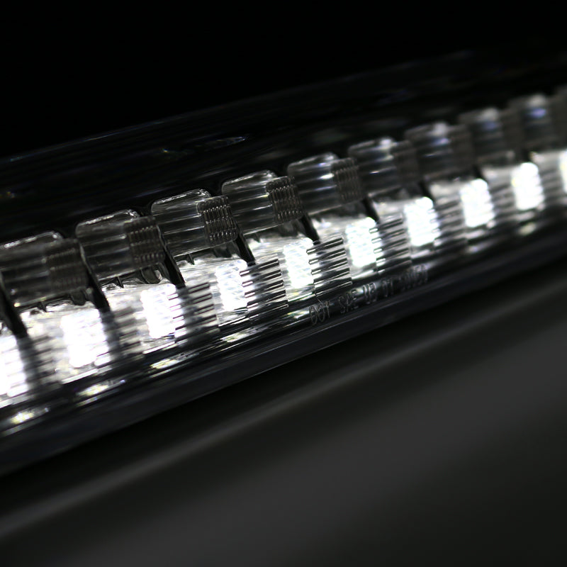 1993-2016 Ford F-250/F-350/F-450/F-550/Ranger Mazda B Series Pickup LED 3rd Brake Tail Light - CY (Chrome Housing/Clear Lens)