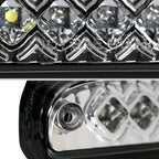 1993-2016 Ford F-250/F-350/F-450/F-550/Ranger Mazda B Series Pickup LED 3rd Brake Tail Light (Chrome Housing/Clear Lens)