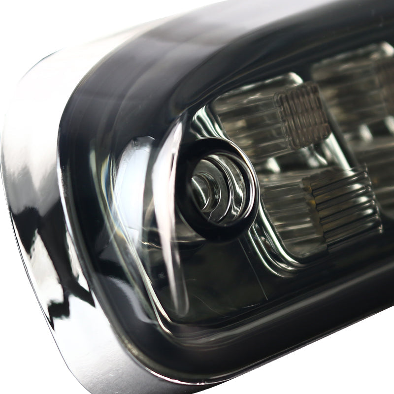 1993-2016 Ford F-250/F-350/F-450/F-550/Ranger Mazda B Series Pickup LED 3rd Brake Tail Light - CY (Chrome Housing/Smoked Lens)