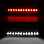1993-2016 Ford F-250/F-350/F-450/F-550/Ranger Mazda B Series Pickup LED 3rd Brake Tail Light - CY (Matte Black Housing/Clear Lens)