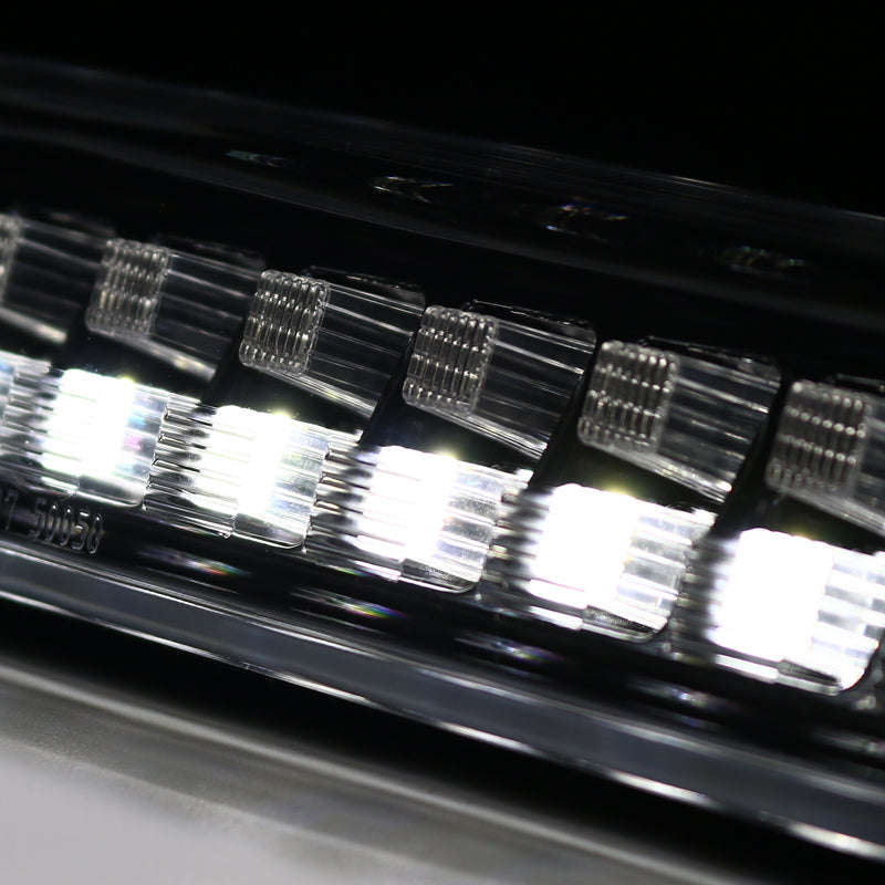 1993-2016 Ford F-250/F-350/F-450/F-550/Ranger Mazda B Series Pickup LED 3rd Brake Tail Light - CY (Matte Black Housing/Clear Lens)