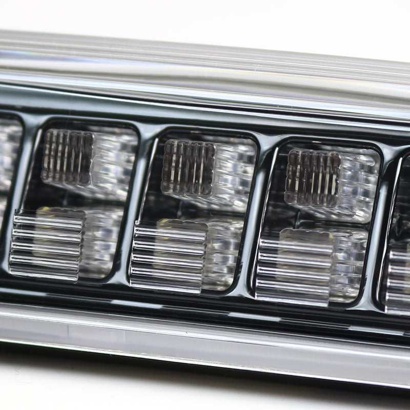 1993-2016 Ford F-250/F-350/F-450/F-550/Ranger Mazda B Series Pickup LED 3rd Brake Tail Light - CY (Matte Black Housing/Clear Lens)