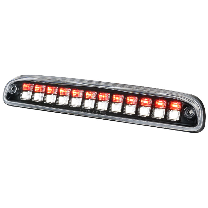 1993-2016 Ford F-250/F-350/F-450/F-550/Ranger Mazda B Series Pickup LED 3rd Brake Tail Light - CY (Matte Black Housing/Clear Lens)