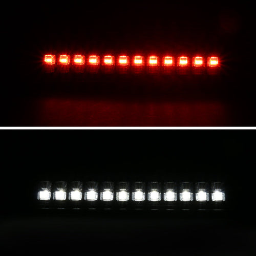 1993-2016 Ford F-250/F-350/F-450/F-550/Ranger Mazda B Series Pickup LED 3rd Brake Tail Light - CY (Black Housing/Smoked Lens)