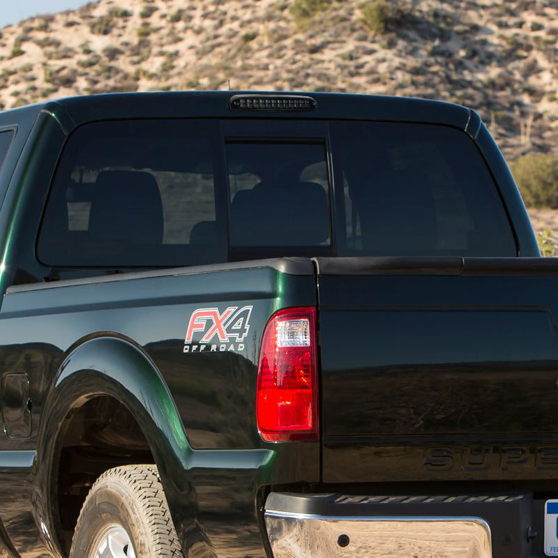 1993-2016 Ford F-250/F-350/F-450/F-550/Ranger Mazda B Series Pickup LED 3rd Brake Tail Light - CY (Black Housing/Smoked Lens)
