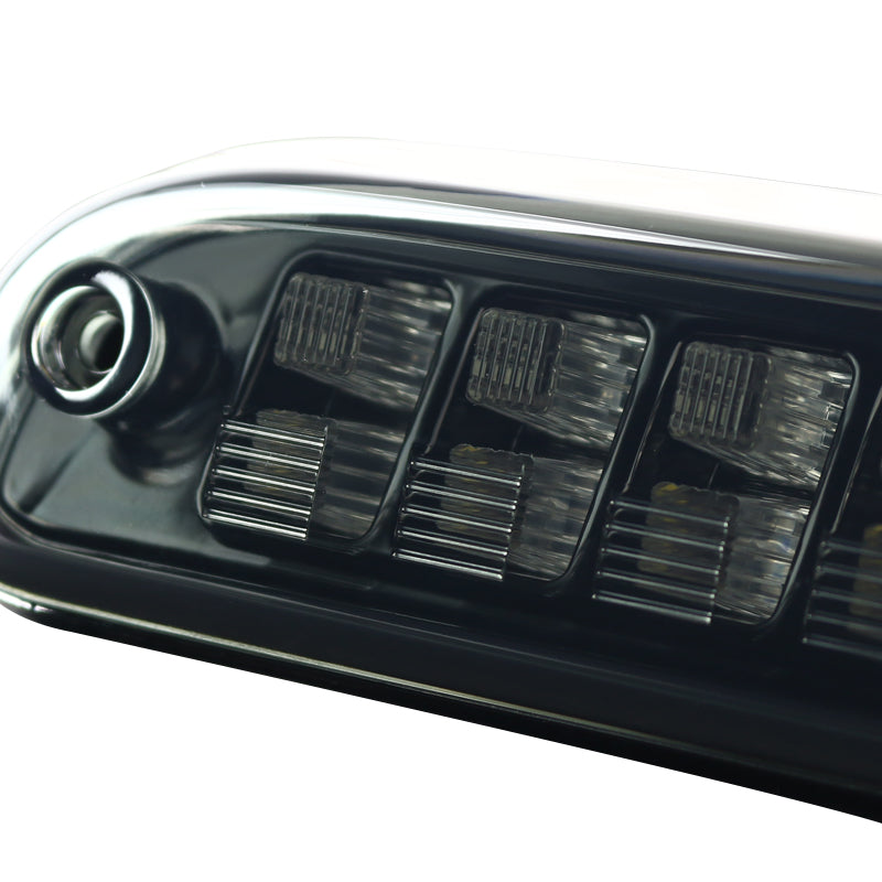 1993-2016 Ford F-250/F-350/F-450/F-550/Ranger Mazda B Series Pickup LED 3rd Brake Tail Light - CY (Black Housing/Smoked Lens)
