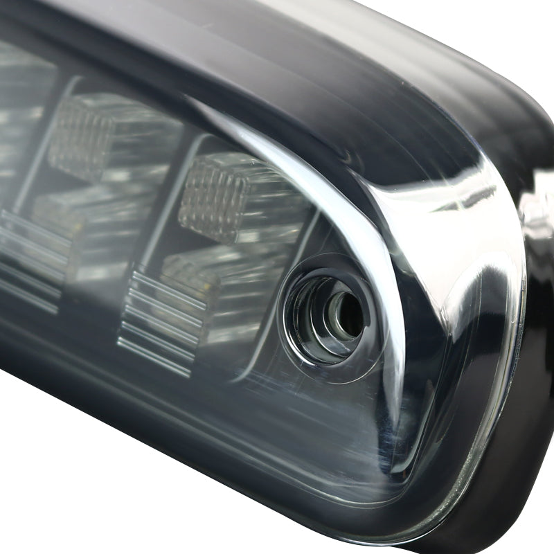 1993-2016 Ford F-250/F-350/F-450/F-550/Ranger Mazda B Series Pickup LED 3rd Brake Tail Light - CY (Black Housing/Smoked Lens)
