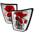2005-2006 Jeep Grand Cherokee Tail Lights (Chrome Housing/Clear Lens)
