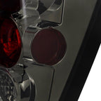 2005-2006 Jeep Grand Cherokee Tail Lights (Chrome Housing/Smoked Lens)