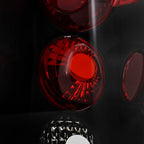 2005-2006 Jeep Grand Cherokee Tail Lights (Matte Black Housing/Clear Lens)