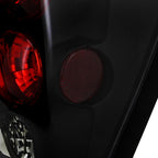 2005-2006 Jeep Grand Cherokee Tail Lights (Matte Black Housing/Clear Lens)