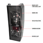 2005-2010 Hummer H3 Tail Lights (Chrome Housing/Smoked Lens)