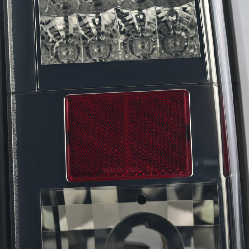 2005-2010 Hummer H3 LED Tail Lights (Chrome Housing/Smoked Lens)
