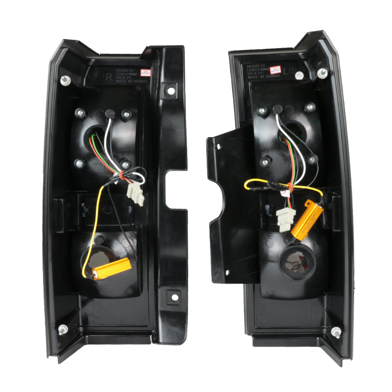 2005-2010 Hummer H3 LED Tail Lights (Chrome Housing/Smoked Lens)