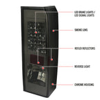 2005-2010 Hummer H3 LED Tail Lights (Chrome Housing/Smoked Lens)