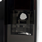 2005-2010 Hummer H3 Tail Lights (Chrome Housing/Red Smoked Lens)