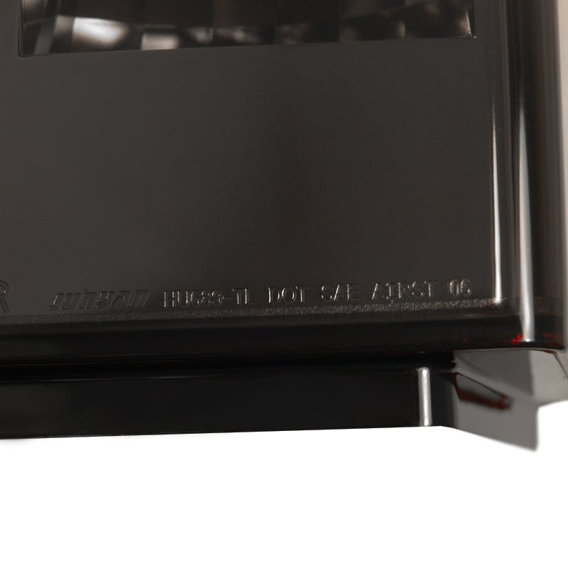 2005-2010 Hummer H3 Tail Lights (Chrome Housing/Red Smoked Lens)
