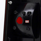 2005-2010 Hummer H3 Tail Lights (Chrome Housing/Red Smoked Lens)