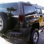 2005-2010 Hummer H3 Tail Lights (Chrome Housing/Red Smoked Lens)