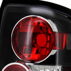 1996-2004 Nissan Pathfinder/ Infiniti QX4 Tail Lights (Matte Black Housing/Clear Lens)