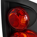 2002-2006 Dodge RAM Retro Style Tail Lights (Matte Black Housing/Clear Lens)