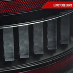 2002-2006 Dodge RAM 1500/2500/3500 White LED Bar Tail Lights (Matte Black Housing/Smoked Lens)