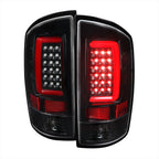 2002-2006 Dodge RAM 1500 2500 3500 LED Tail Lights -G2 (Jet Black Housing/Clear Lens)