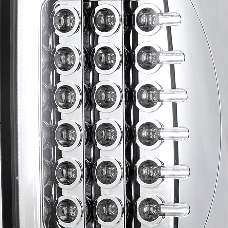 2002-2006 Dodge RAM LED Tail Lights (Chrome Housing/Clear Lens)