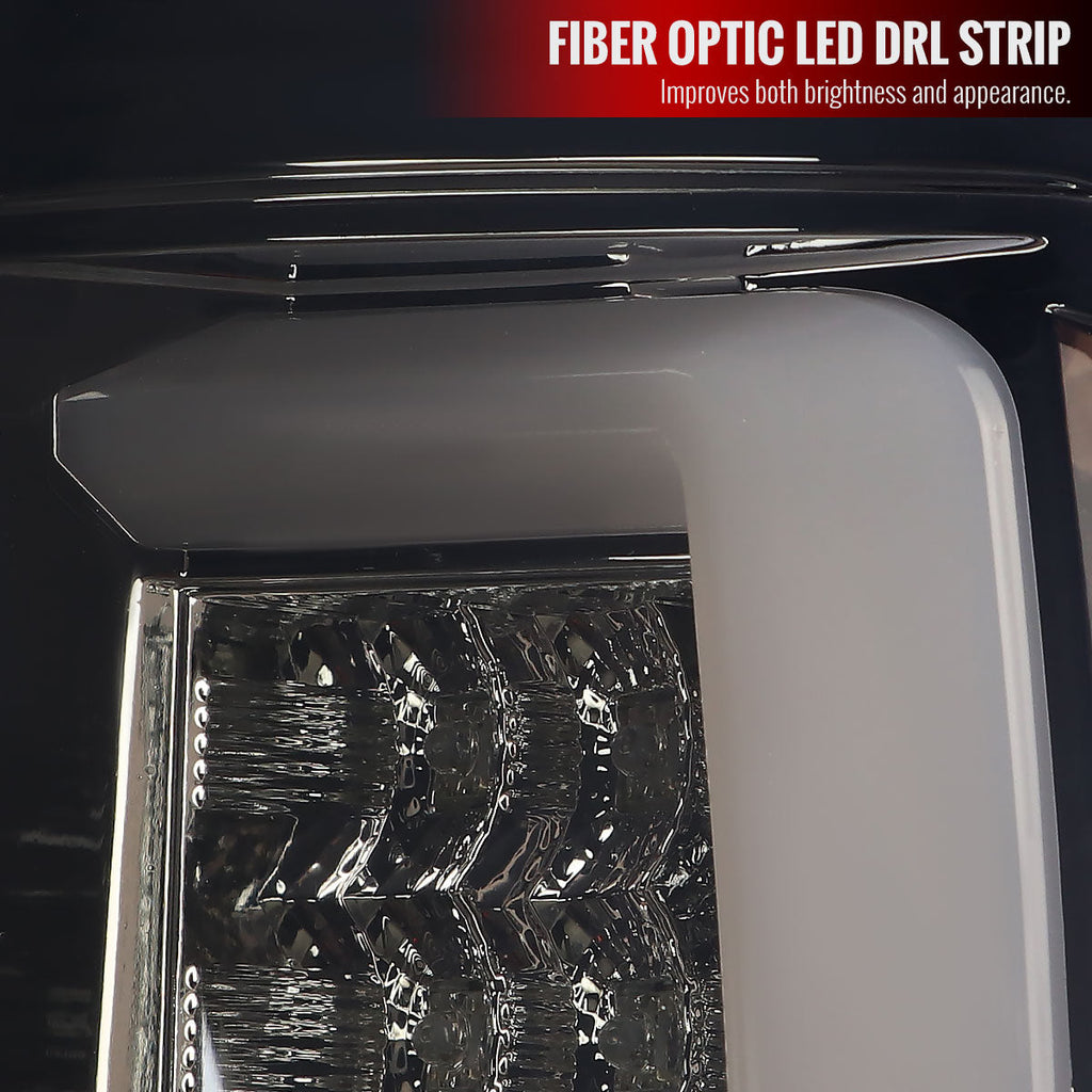 2002-2006 Dodge RAM 1500 2500 3500 LED Tail Lights -G2 (Chrome Housing/Smoked Lens)
