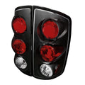 2002-2006 Dodge RAM Tail Lights (Matte Black Housing/Clear Lens)