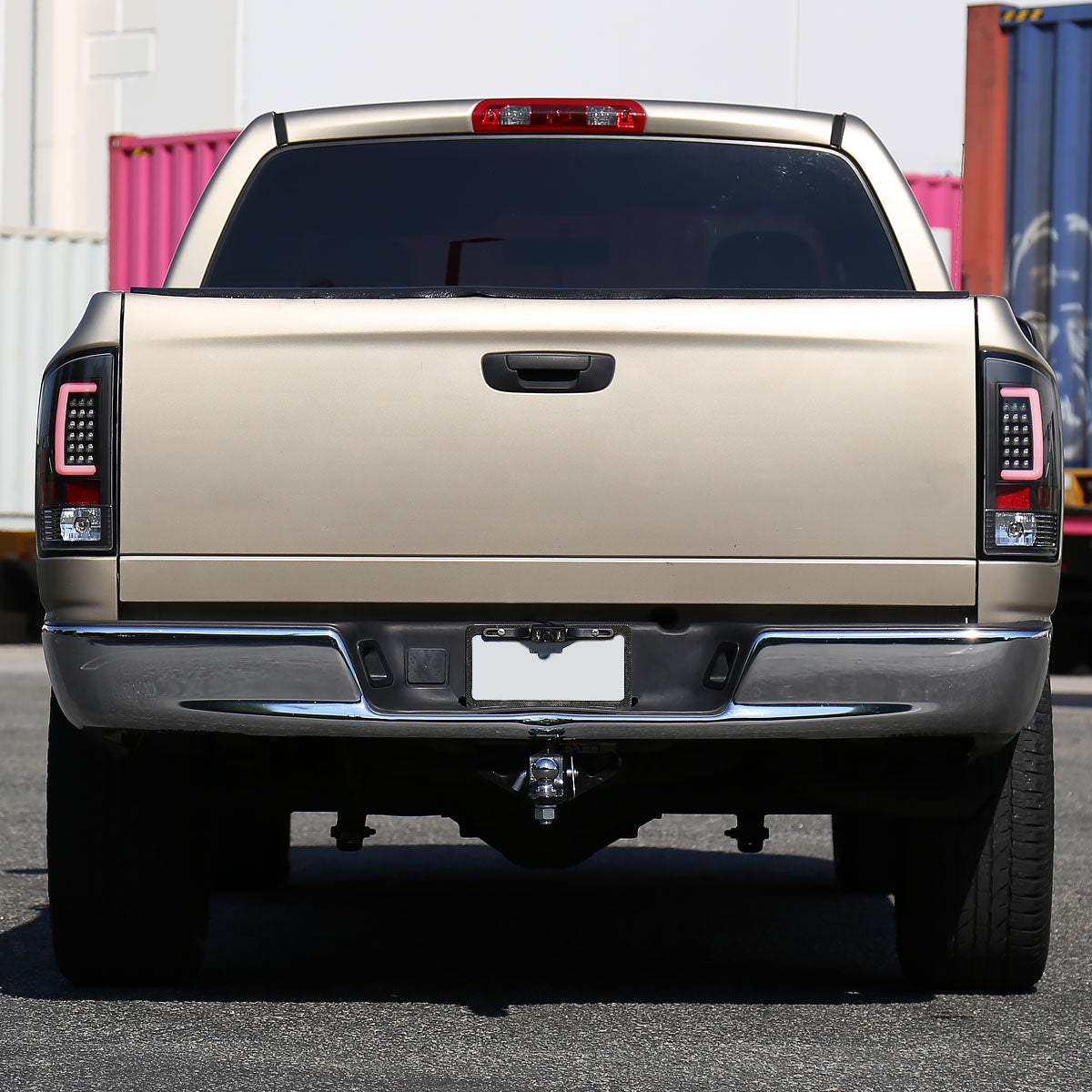 2002-2006 Dodge RAM 1500 2500 3500 LED Tail Lights -G2 (Matte Black Housing/Clear Lens)