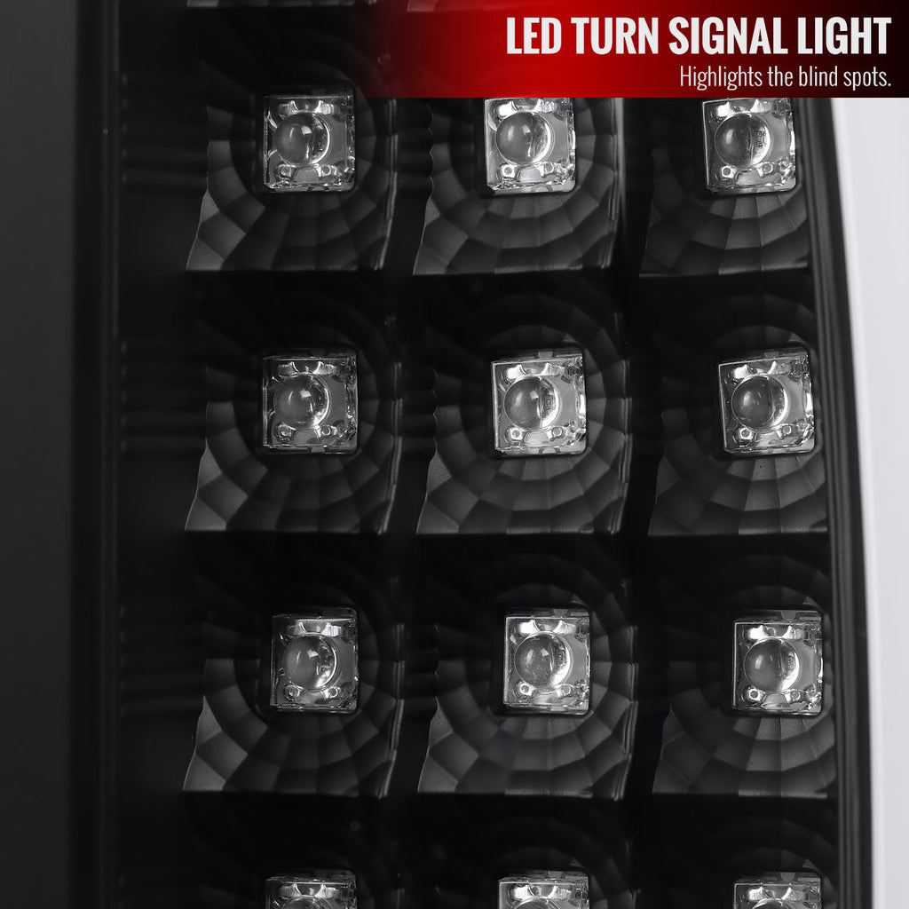2002-2006 Dodge RAM 1500 2500 3500 LED Tail Lights -G2 (Matte Black Housing/Clear Lens)