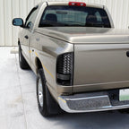 2002-2006 Dodge RAM LED Tail Lights (Matte Black Housing/Clear Lens)