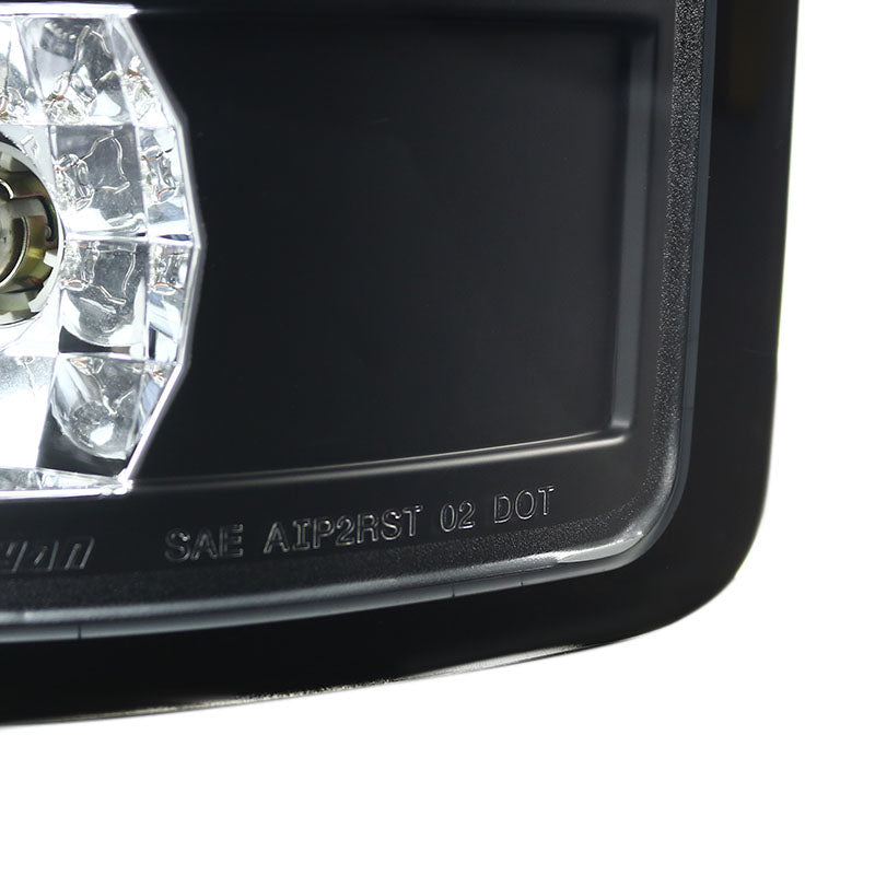 2002-2006 Dodge RAM V2 LED Tail Lights (Matte Black Housing/Clear Lens)
