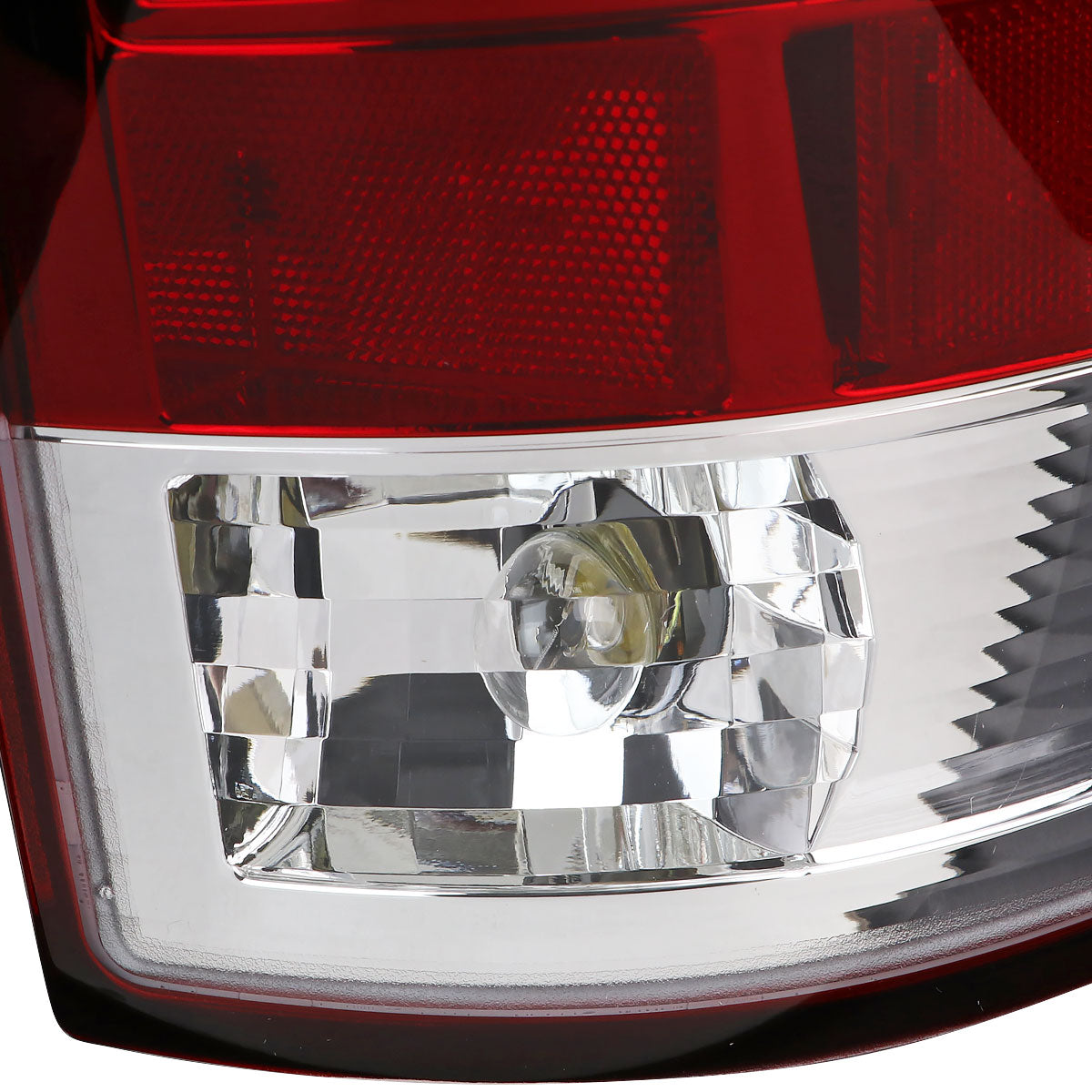 2002-2006 Dodge RAM 1500 2500 3500 LED Tail Lights (Chrome Housing/Red Lens)