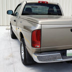 2002-2006 Dodge RAM V2 LED Tail Lights (Chrome Housing/Red Clear Lens)