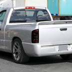 2002-2006 Dodge RAM 1500/2500/3500 Red LED Bar Tail Lights (Matte Black Housing/Smoked Lens)