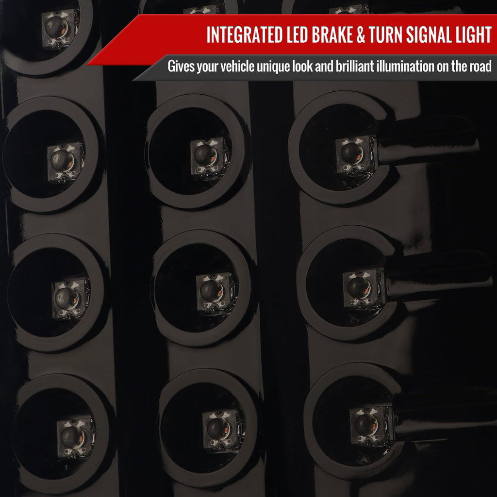 2007-2009 Dodge RAM LED Tail Lights (Glossy Black housing/Smoked Lens)