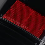 2007-2009 Dodge RAM 1500/2500/3500 Red C-Bar LED Tail Lights (Jet Black Housing/Clear Lens)