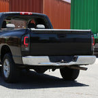 2007-2009 Dodge RAM 1500/2500/3500 Red C-Bar LED Tail Lights (Jet Black Housing/Clear Lens)
